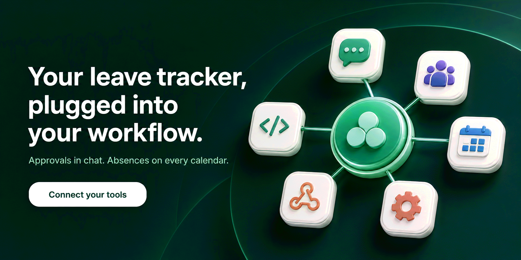 Your leave tracker, plugged into your workflow: Slack, Teams, calendars, API. Try Bueggio HR free
