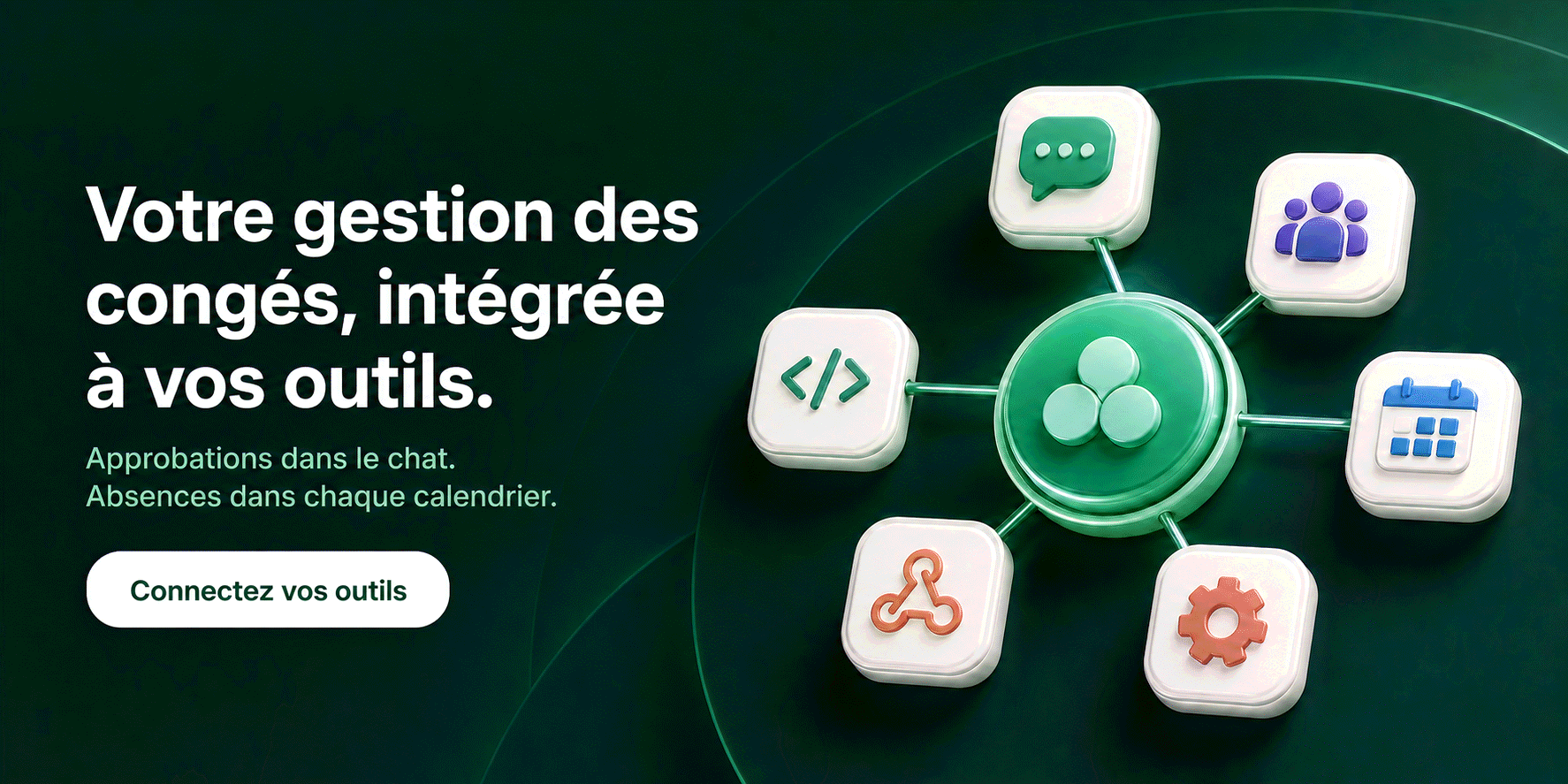 Slack, Teams, calendriers Google et Outlook, API : toutes les intégrations incluses. Essayez Bueggio HR gratuitement